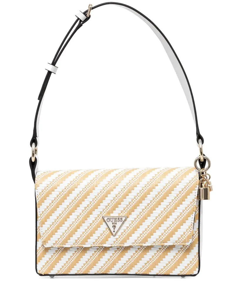 Guess Mini Simona Schultertasche - Weiß Weiß