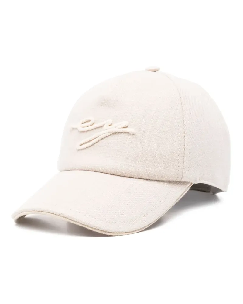 Eleventy Baseballkappe mit Logo-Stickerei - Nude Nude
