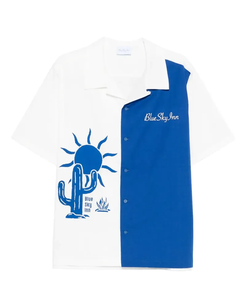 Blue Sky Inn Hemd mit Kaktus-Print - Blau Blau