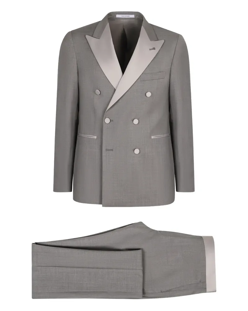 Tagliatore double-breasted lapel two-piece suit - Grau Grau