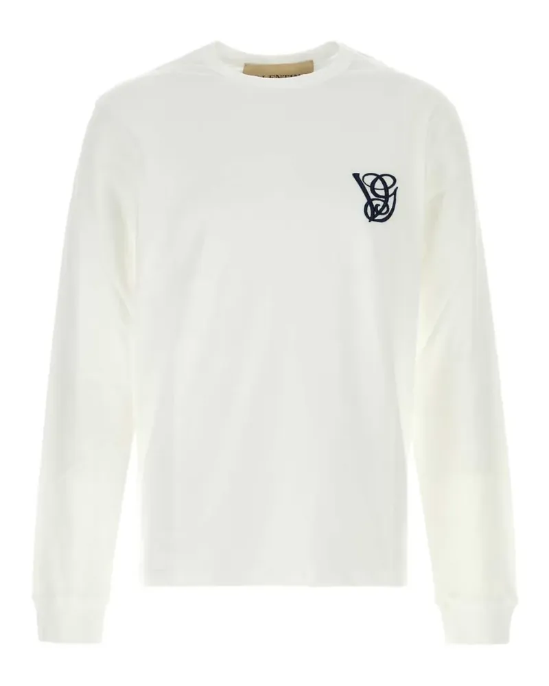 Valentino Garavani VG Langarmshirt mit Logo-Stickerei - Weiß Weiß