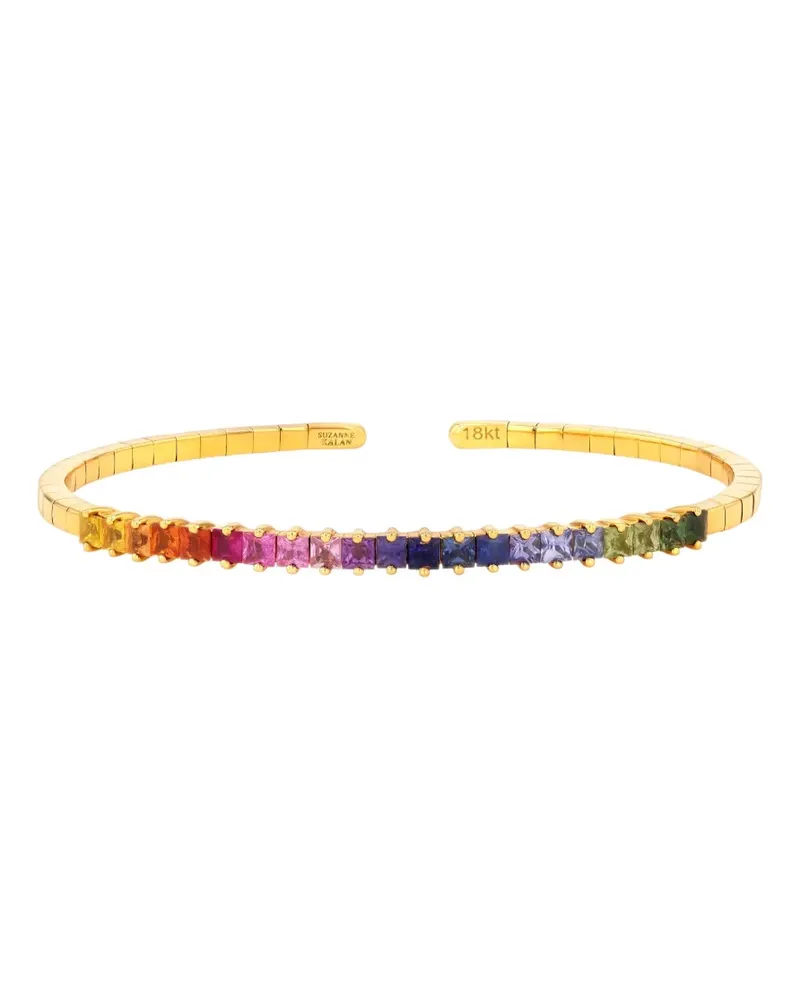 Suzanne Kalan 18kt Rainbow Sapphire Gelbgoldarmband Gold