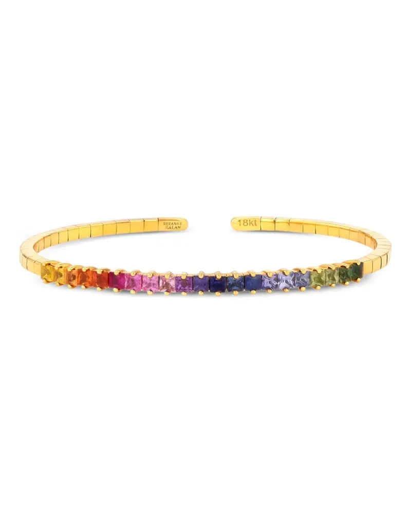 Suzanne Kalan 18kt Rainbow Sapphire Gelbgoldarmband Gold