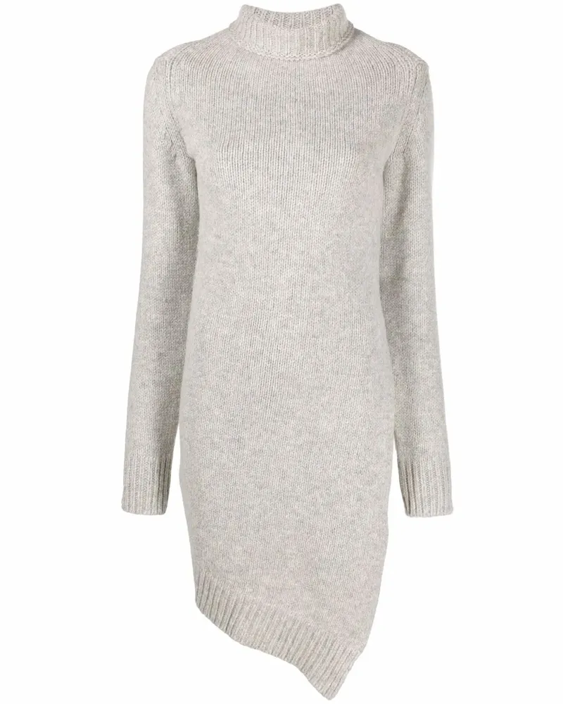 Jil Sander Asymmetrischer Rollkragenpullover - Grau Grau
