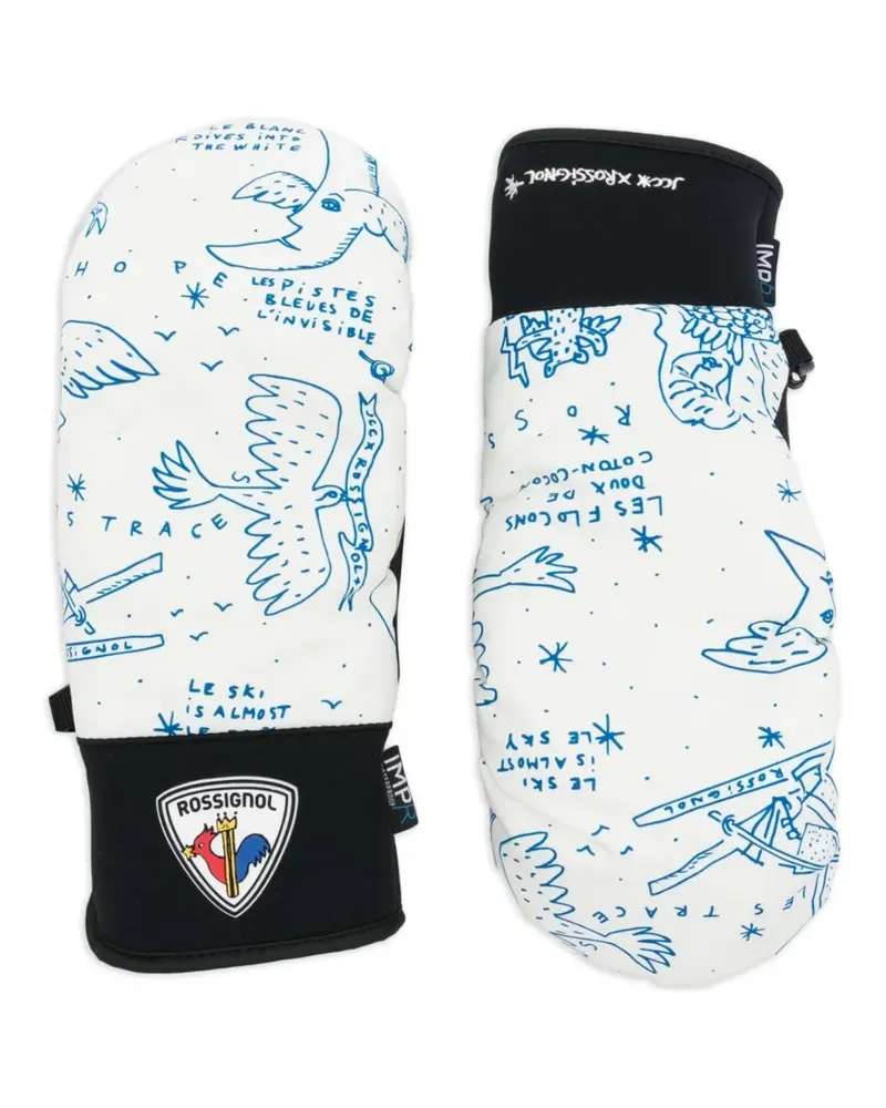 Rossignol x JCC Beanie mit Bommeldetail - Weiß Weiß