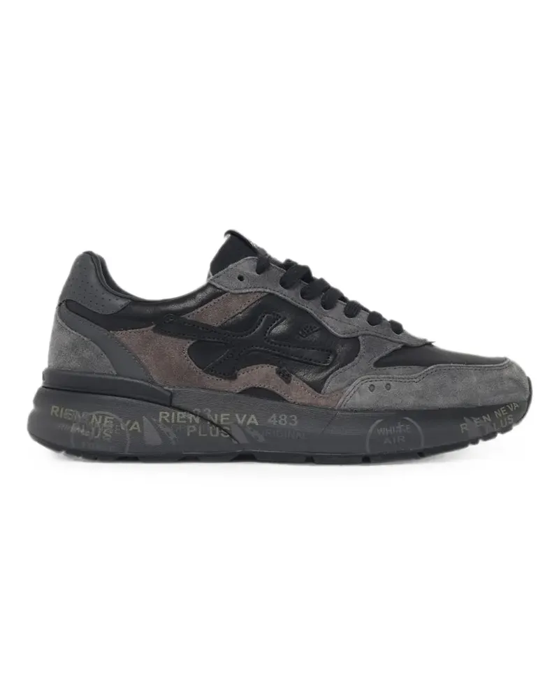 Premiata Mick Sneakers mit Wildledereinsätzen - Schwarz Schwarz