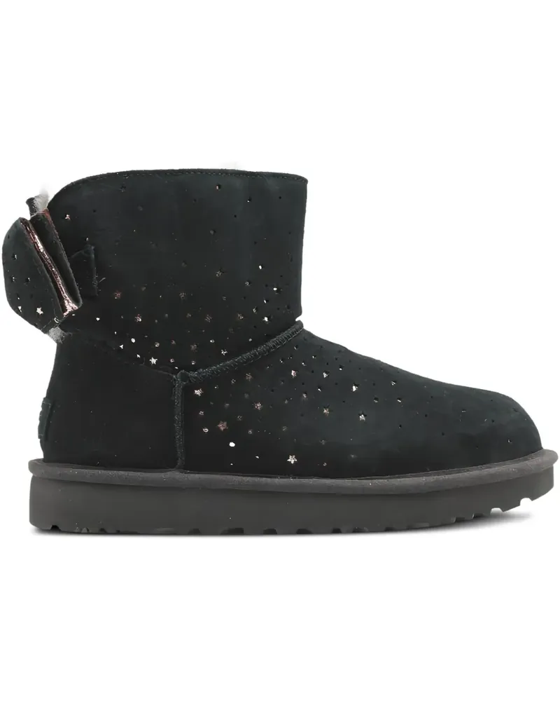 UGG Classic Mini Stargirl Bow Port Stiefel - Schwarz Schwarz