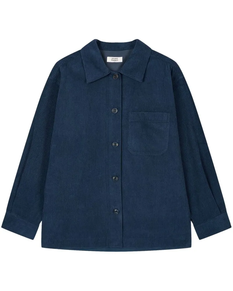 STUDIO TOMBOY Hemd aus Cord - Blau Blau