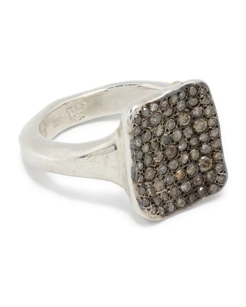 Rosa Maria Cocktailring mit Diamant - Silber Silber