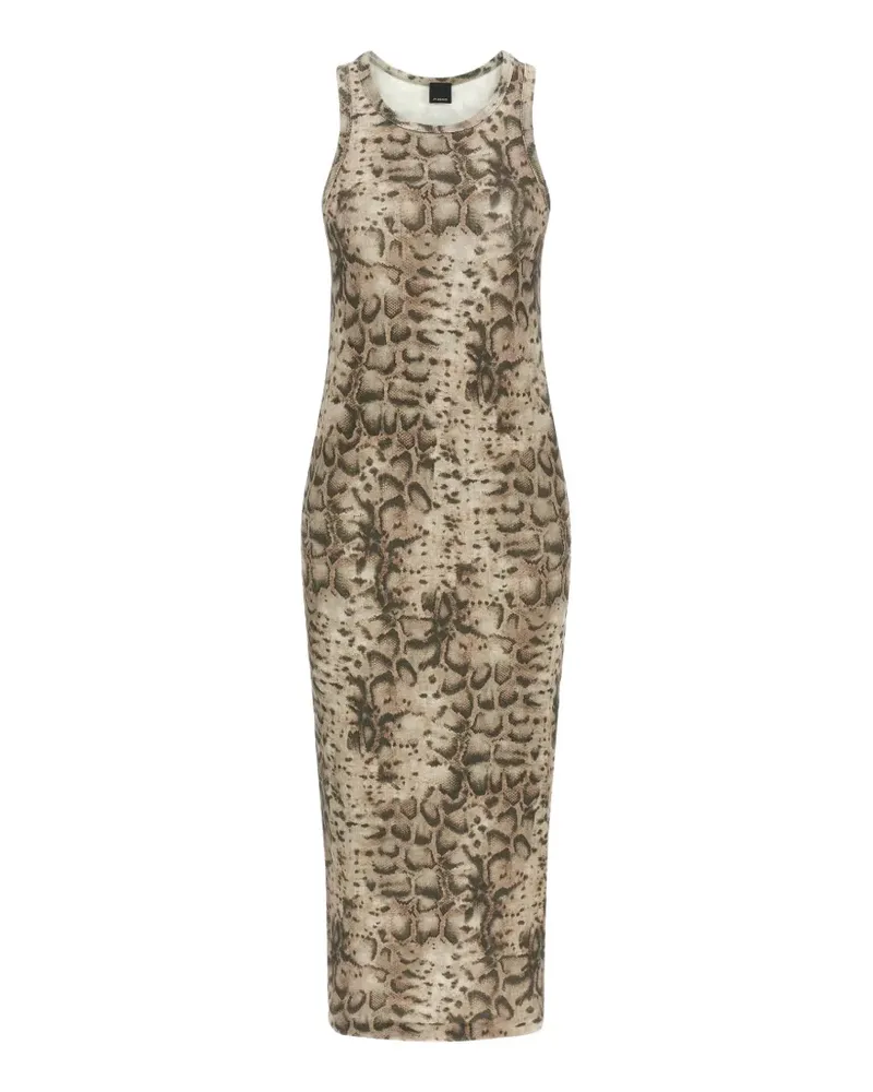 Pinko Novoli printed midi dress - Nude Nude