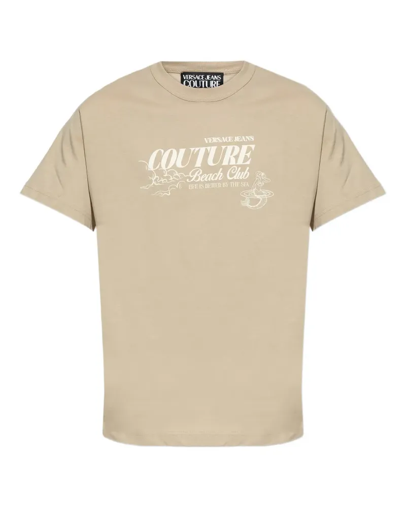 Versace Jeans graphic T-shirt - Nude Nude