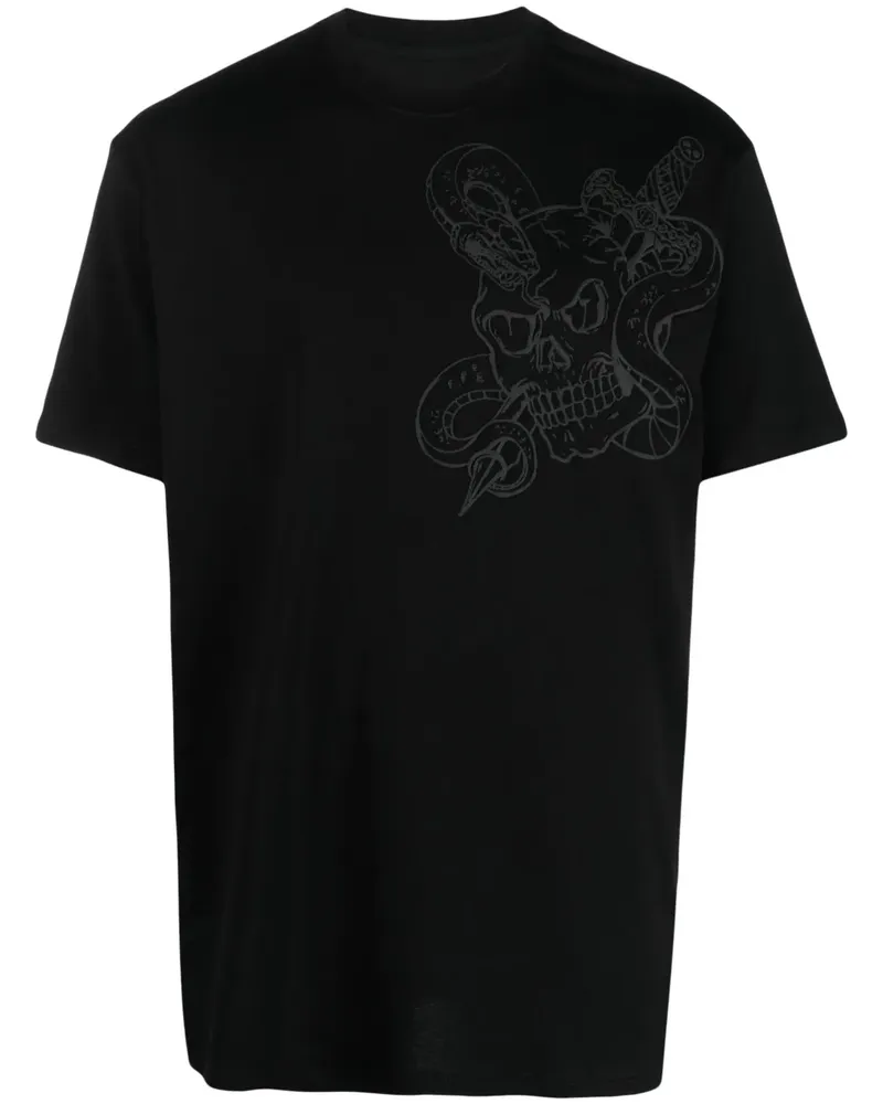 Philipp Plein T-Shirt mit Totenkopf-Print - Schwarz Schwarz