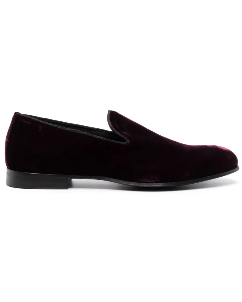 D4.0 Fodera Loafer aus Samt - Rot Rot
