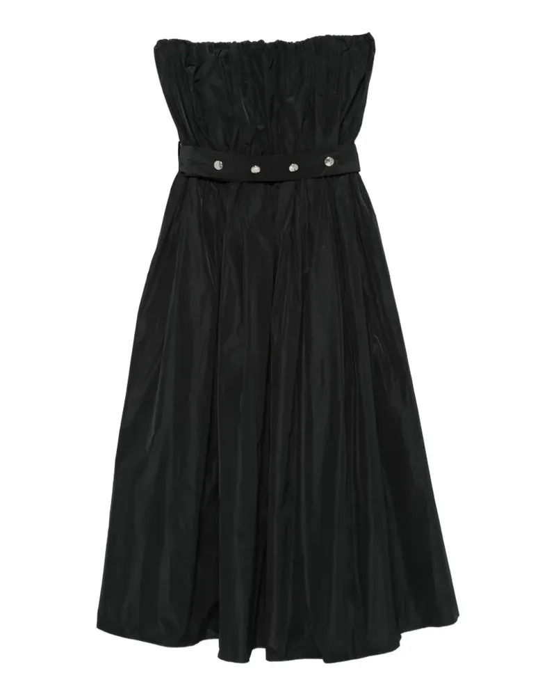 MSGM buttoned belted dress - Schwarz Schwarz