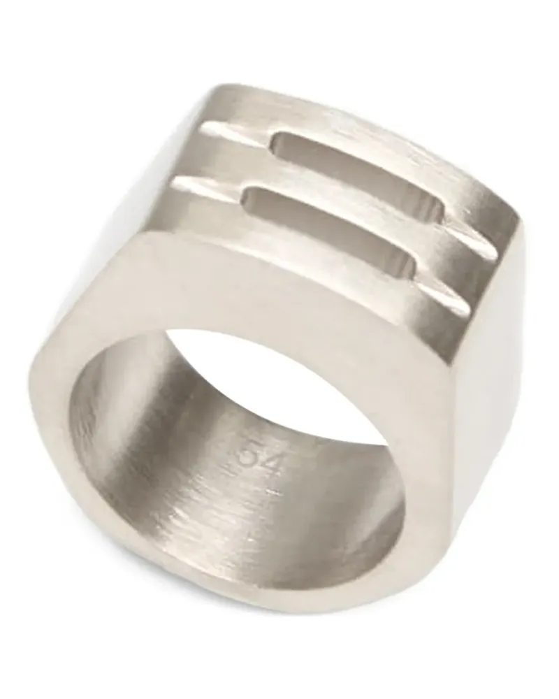 Rick Owens Grill Ring mit Cut-Out - Silber Silber