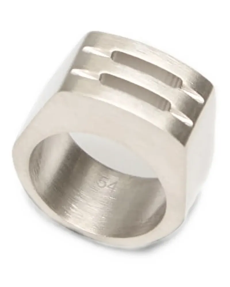 Rick Owens Grill cut-out-detail ring - Silber Silber