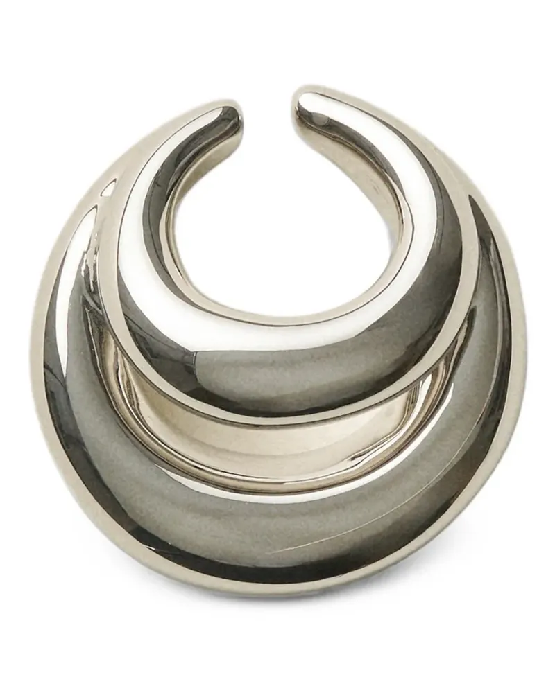 PANCONESI Skulpturale Blow Up Ear Cuff - Silber Silber