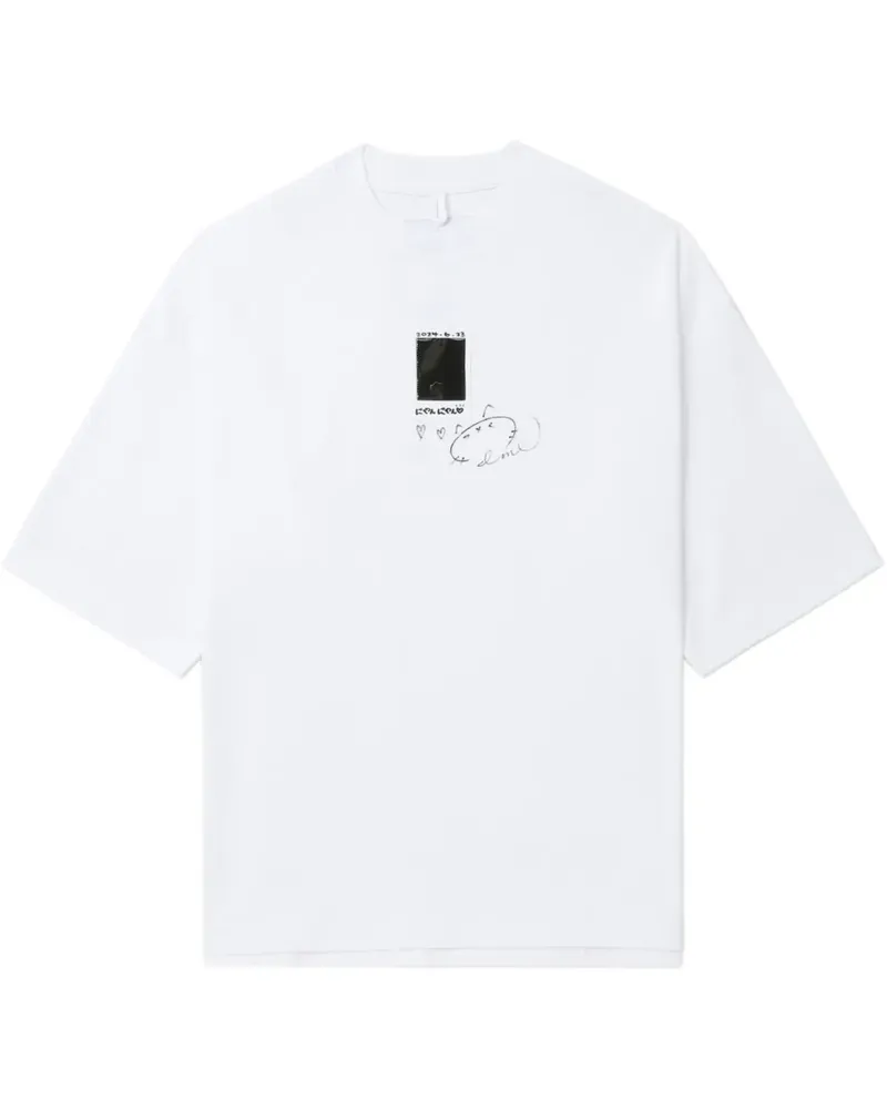 Doublet T-Shirt mit Logo-Print - Weiß Weiß
