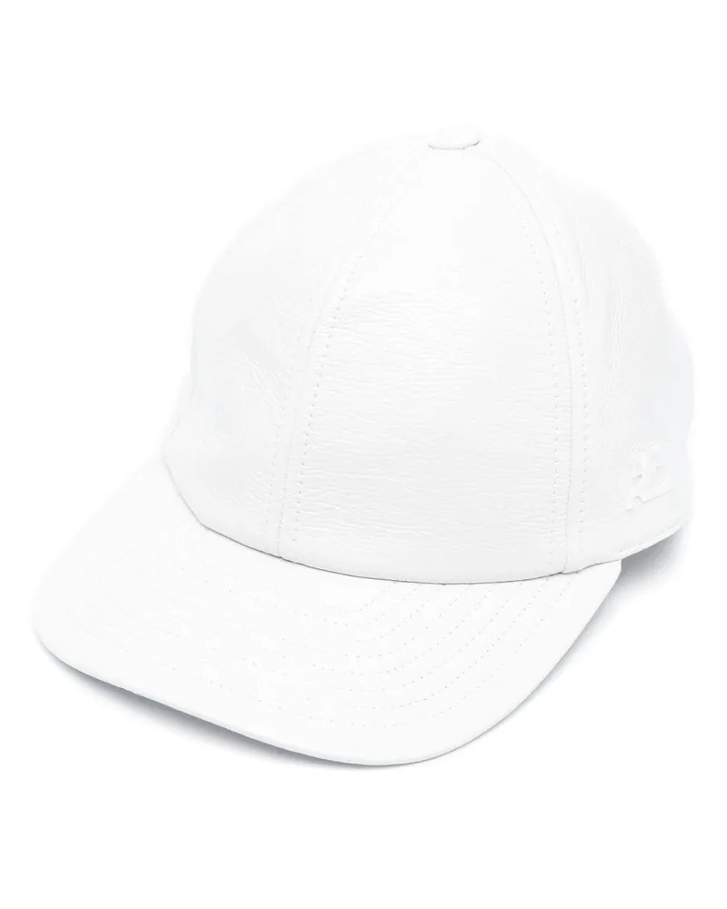 Courrèges Baseballkappe mit Logo-Stickerei - Weiß Weiß