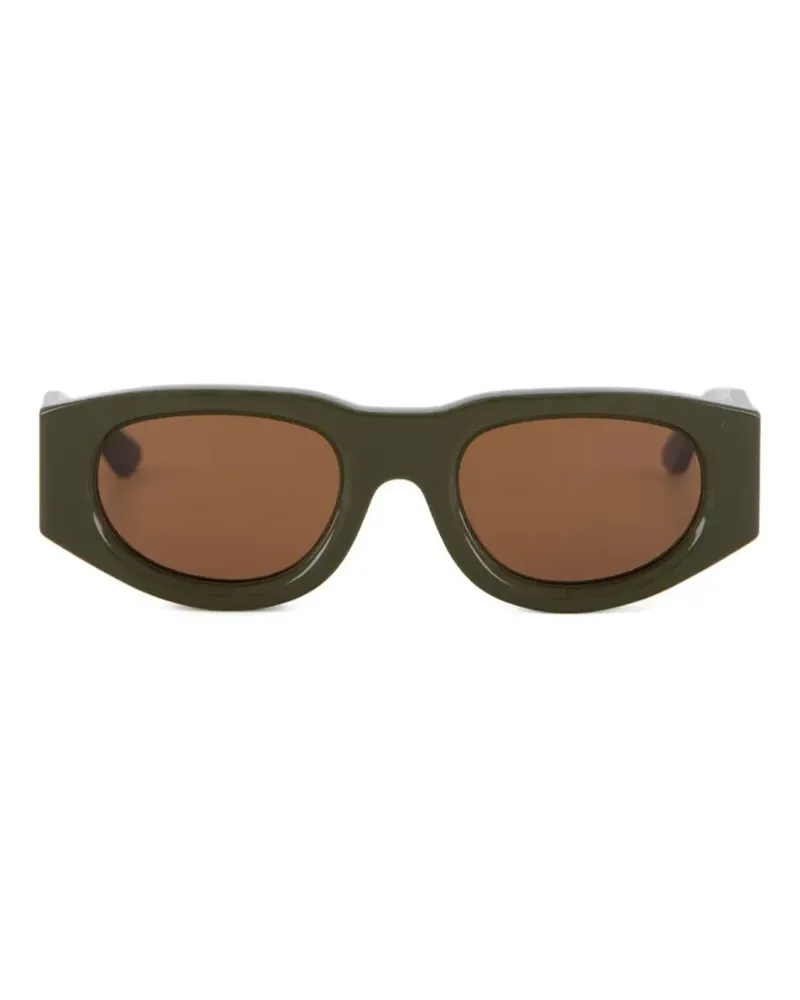 Thierry Lasry Dopamy Sonnenbrille mit rundem Gestell - Grün Grün