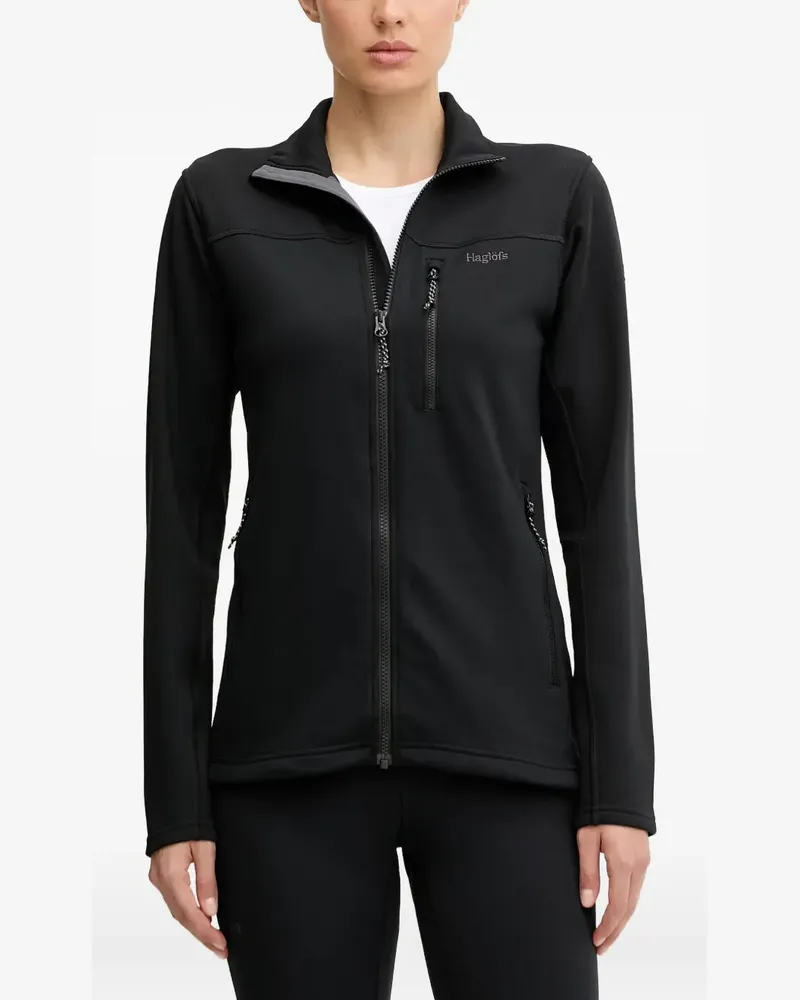 Haglöfs Rosson Mid zip-up sweatshirt - Schwarz Schwarz