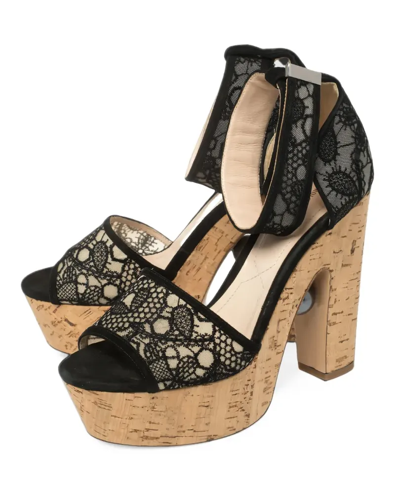 Nicholas Kirkwood Maya Sandalen mit Plateau - Schwarz Schwarz