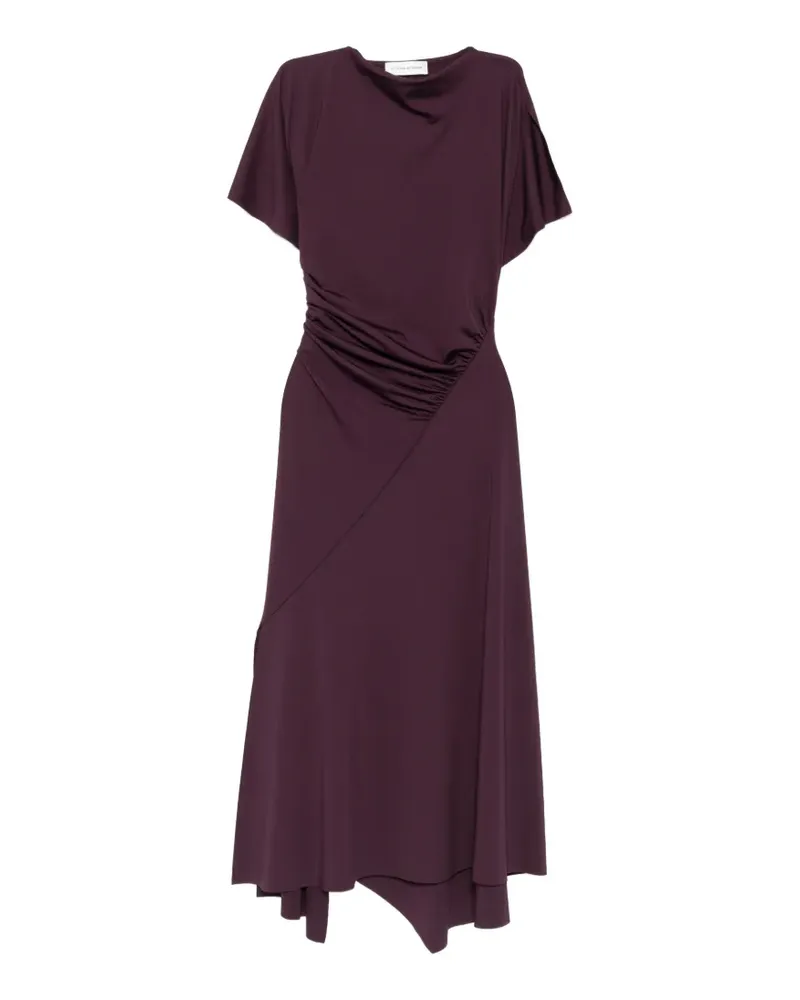 Victoria Beckham Blousey midi dress - Violett Violett