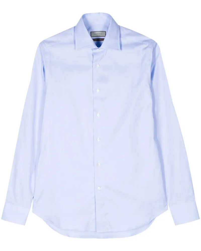 Canali Langärmeliges Hemd - Blau Blau