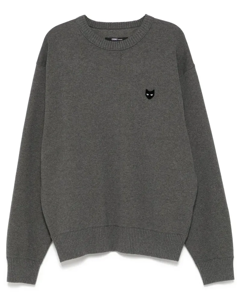 SONGZIO Pullover mit Emblem - Grau Grau