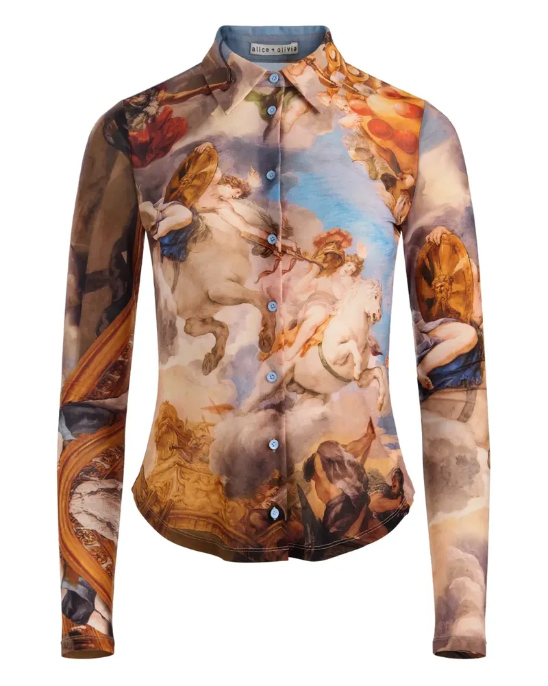 Alice + Olivia Klassisches Hemd - Nude Nude
