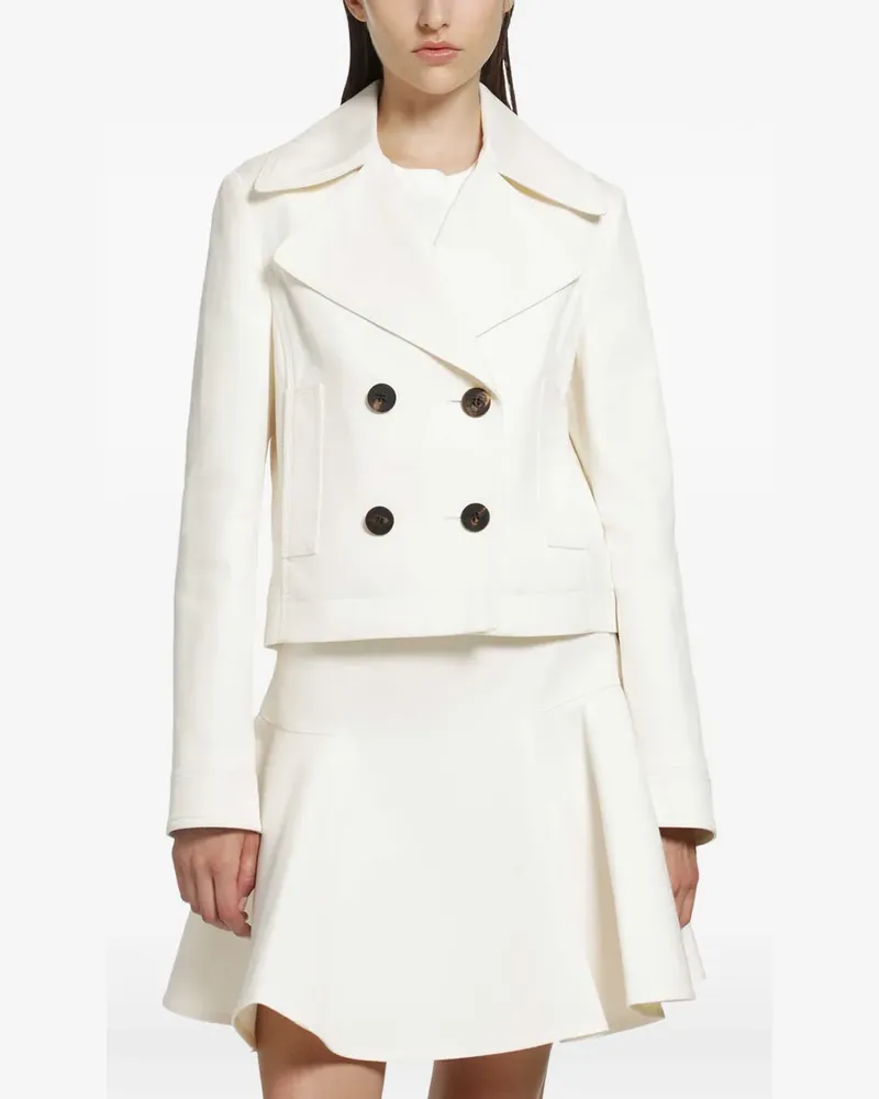 Burberry cropped cotton jacket - Weiß Weiß