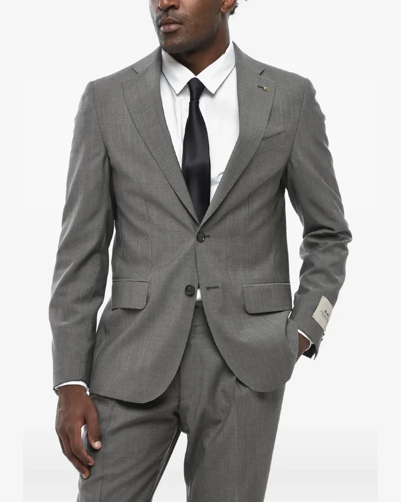 Corneliani single-breasted wool suit - Grau Grau
