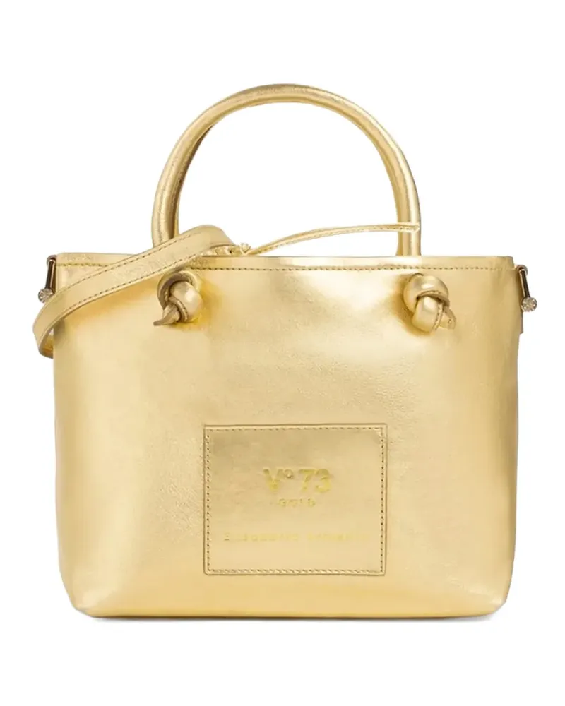 V°73 Shopper mit Logo-Patch - Gold Gold
