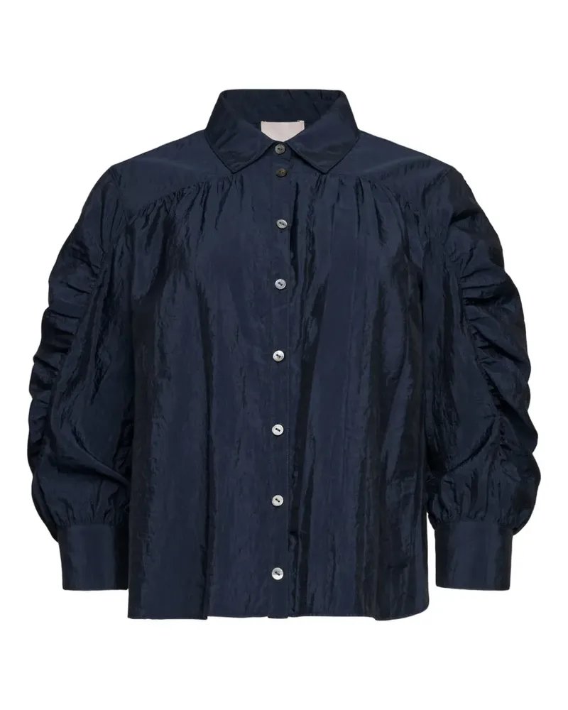 Cinq à Sept Lazo ruched shirt - Blau Blau