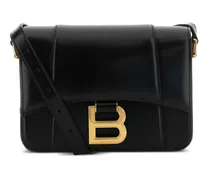 Hourglass Flap Tasche - Schwarz