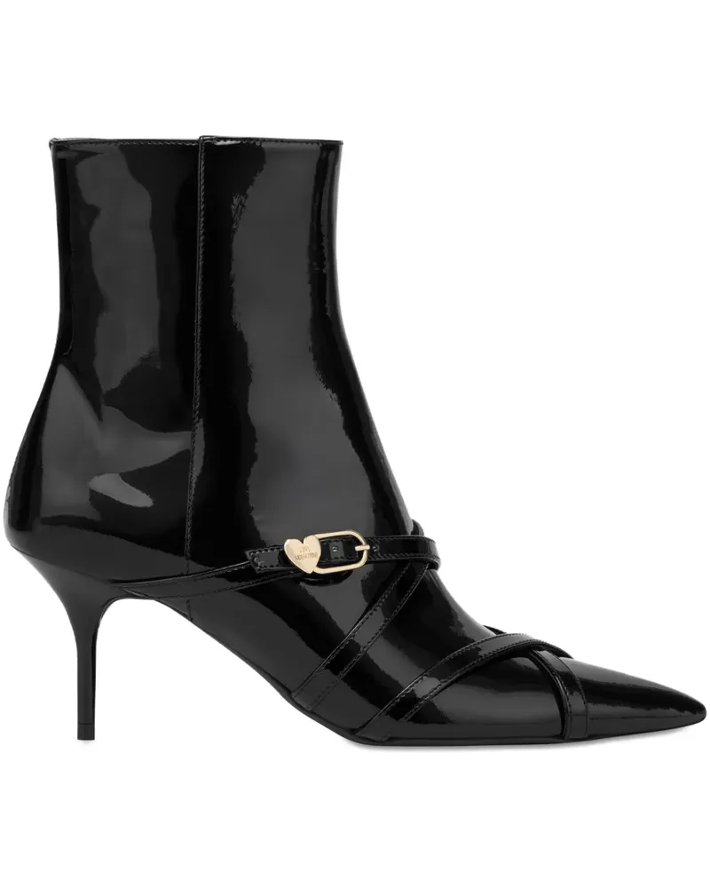 Moschino Stiefel mit spitzer Kappe - Schwarz Schwarz