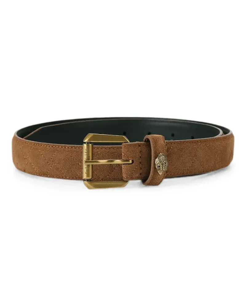 Kurt Geiger Eagle Head quilted belt - Braun Braun