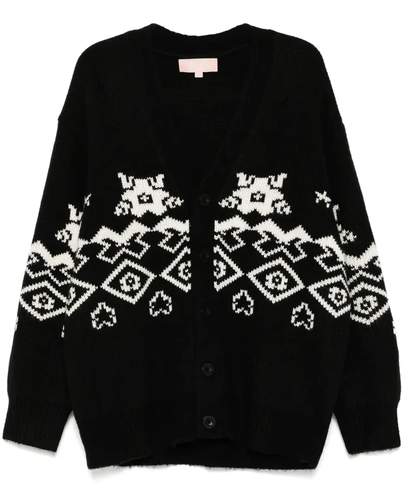 BAPE Cardigan mit Intarsienmuster - Schwarz Schwarz