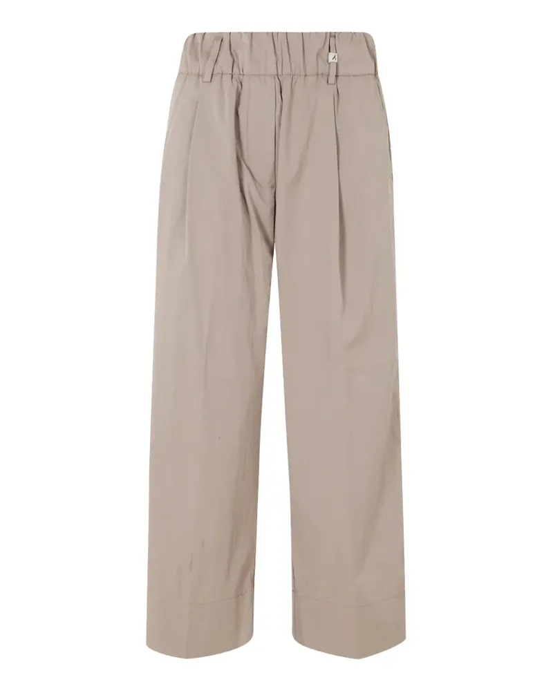 MYTHS pleated elasticated-waist trousers - Braun Braun