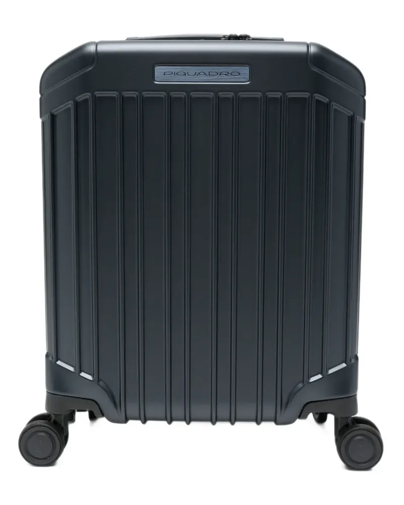 Piquadro Geriffelter Hartschalenkoffer - Blau Blau