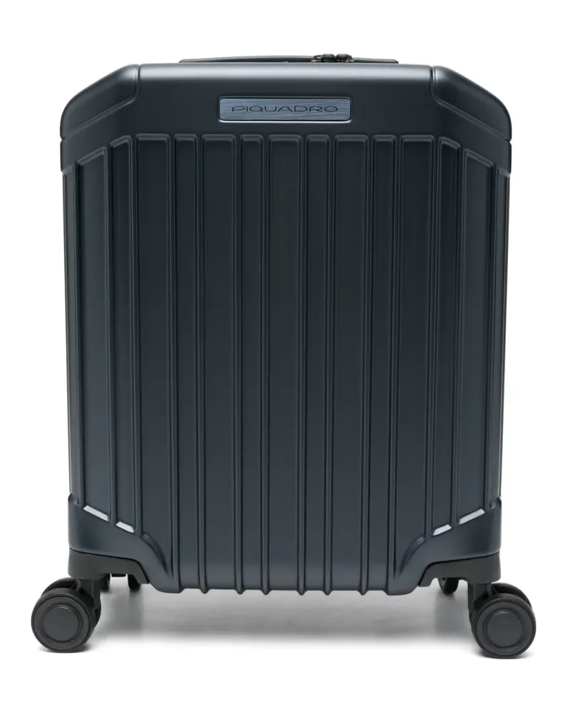 Piquadro Geriffelter Hartschalenkoffer - Blau Blau