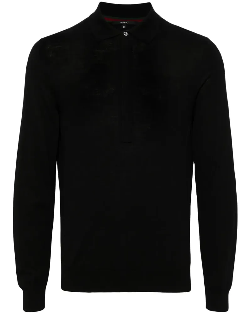 Gucci Klassisches Poloshirt - Schwarz Schwarz