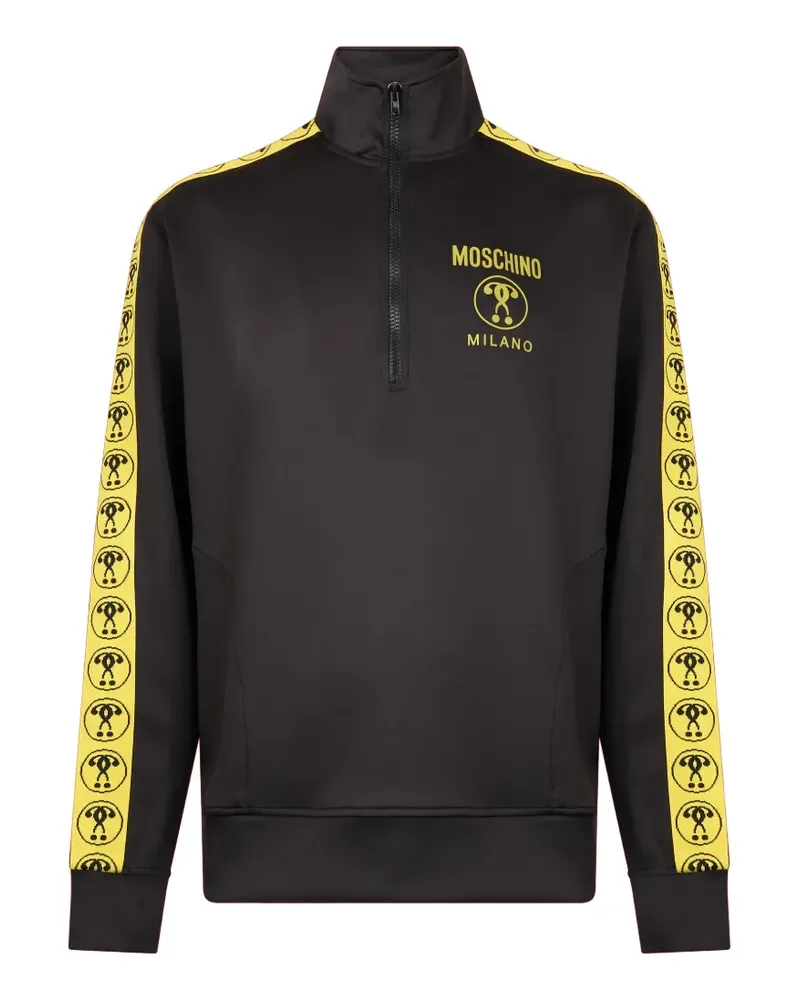 Moschino Sweatshirt mit Reißverschluss - Schwarz Schwarz