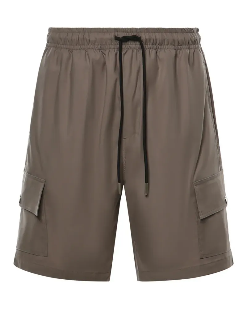Giuliano Galiano Rudolh drawstring cargo shorts - Braun Braun