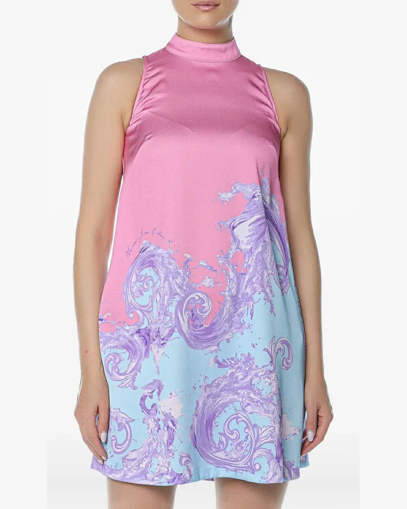 Versace Jeans Kleid mit Print - Rosa Rosa