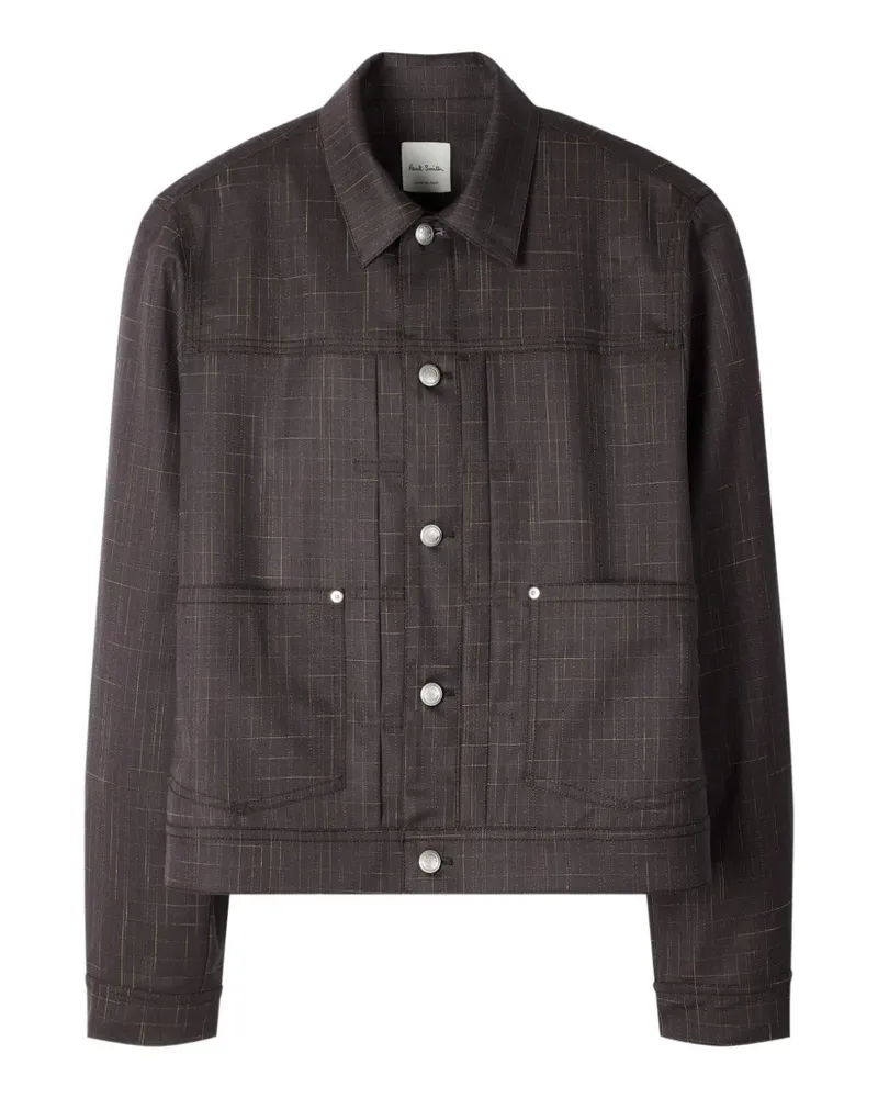 Paul Smith Karierte Hemdjacke - Braun Braun