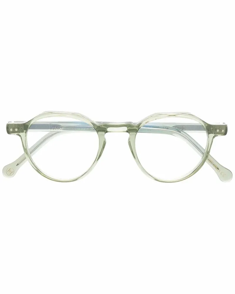 Lesca Icon Brille mit rundem Gestell - Grün Grün