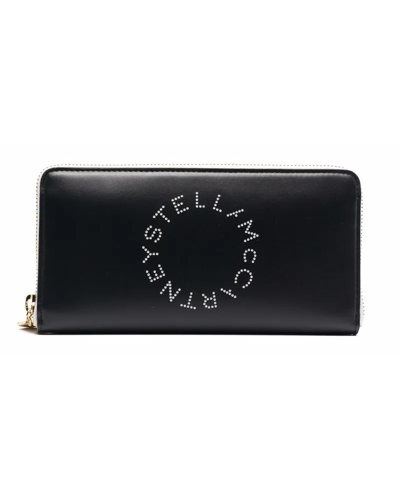 Stella McCartney Portemonnaie mit Stella-Logo Schwarz