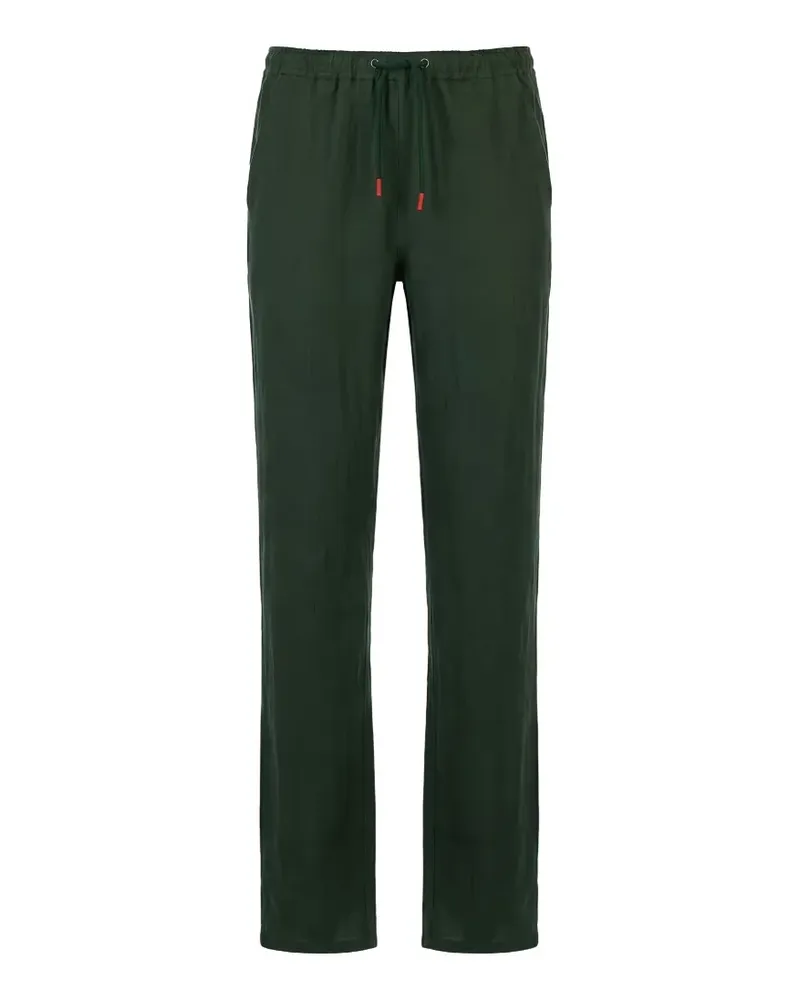 Kiton drawstring straight-leg trousers - Grün Grün