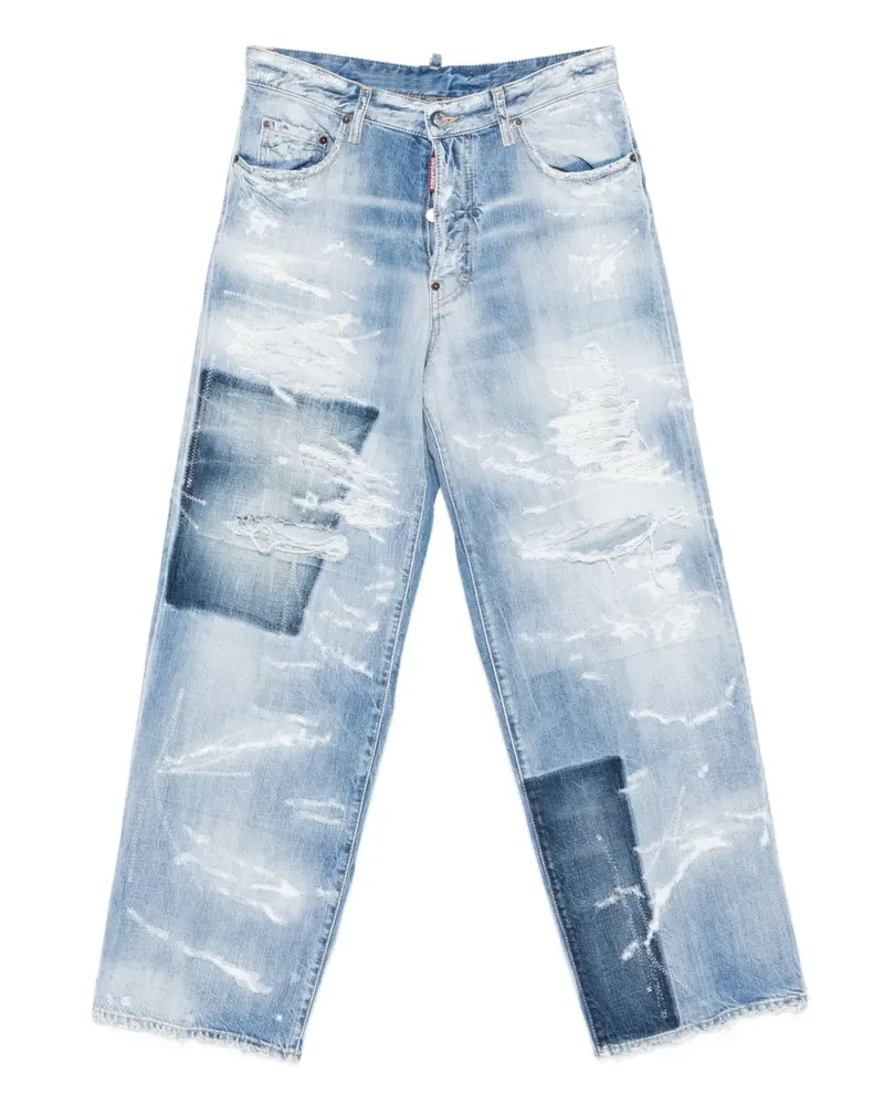 Dsquared2 Jeans in Distressed-Optik - Blau Blau